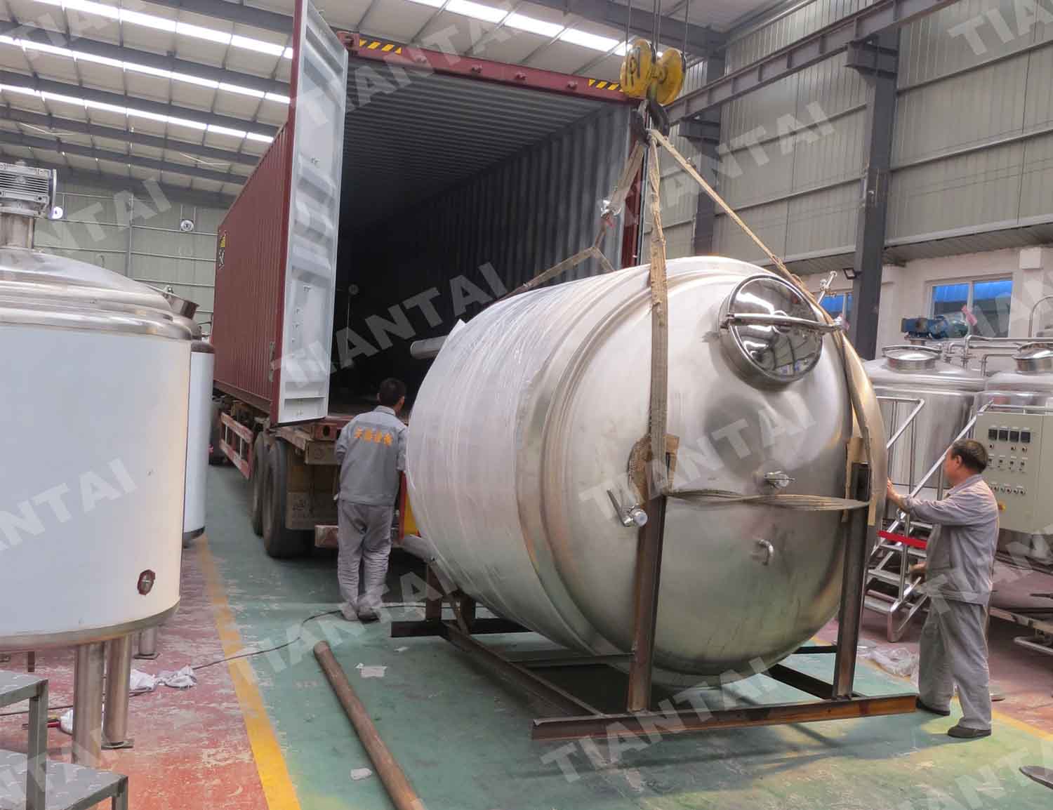 15HL beer brewing system delivered to UK customer